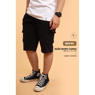 Quần Short Kaki Cargo -  Thiết kế Túi Hộp - Năng Động Khỏe Khoắn