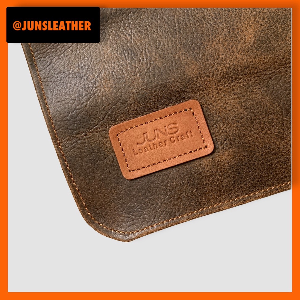 TẠP DỀ DA BÒ CAO CẤP của Junsleather dành cho Barista và Bartender Cam kết da thật 100%