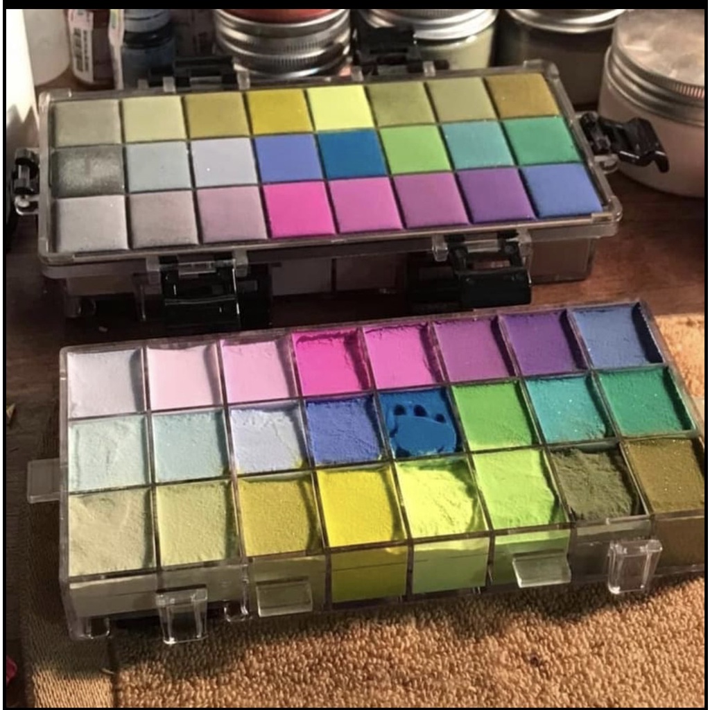 khay 36 ô đụng bột lam nails