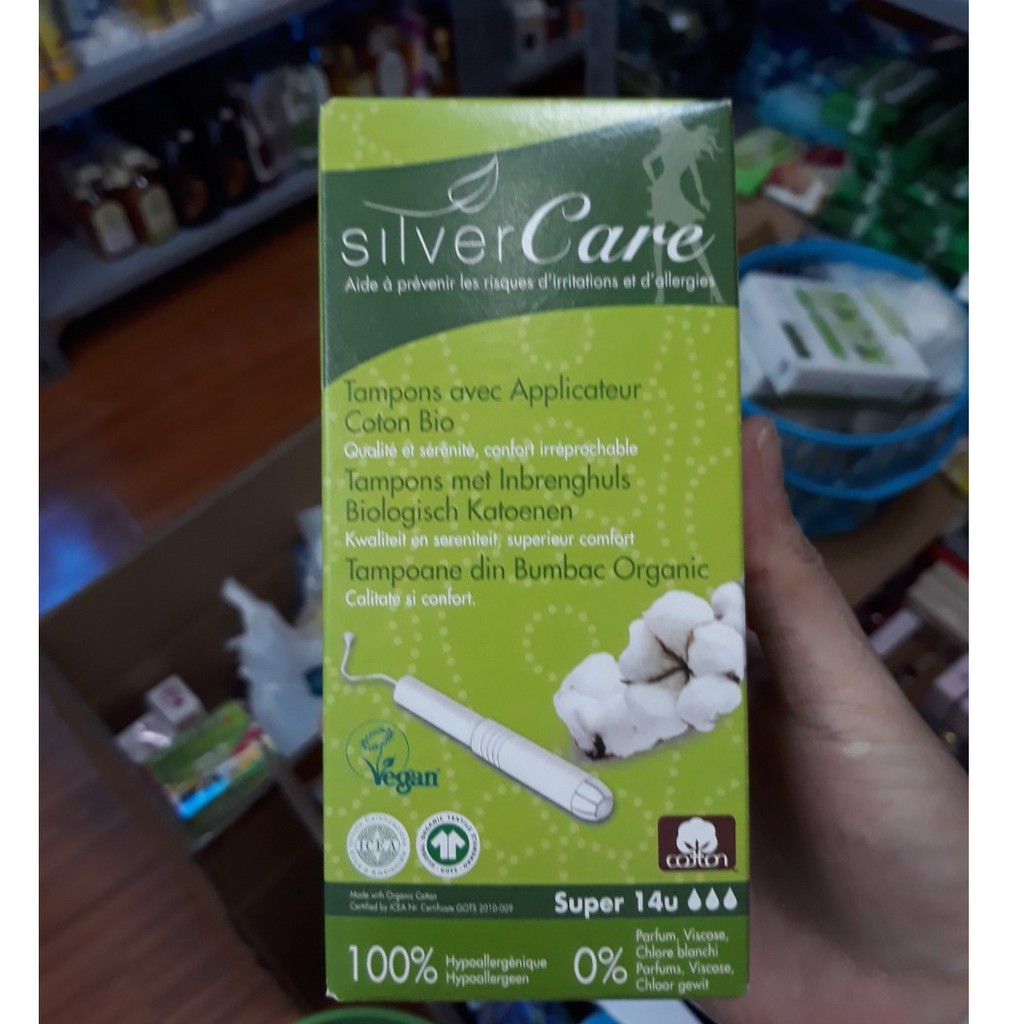 Băng Vệ Sinh Dạng Ống Tampon Hữu Cơ Organic Digatal Cotton Silvercare