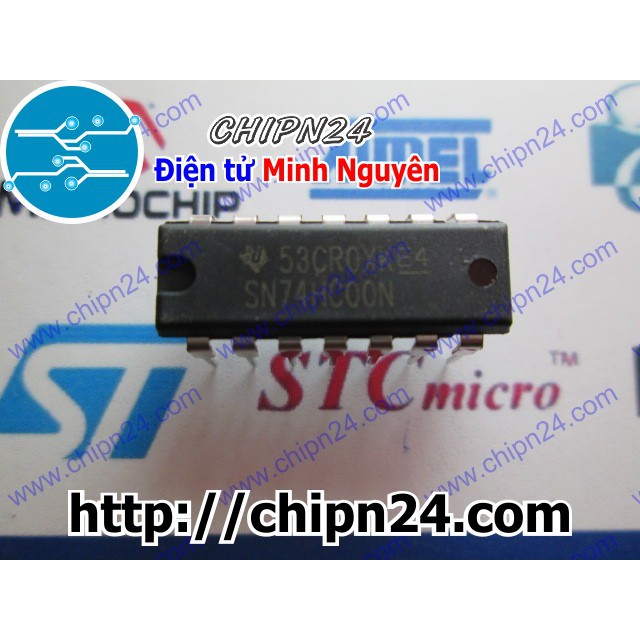 [3 CON] IC 74HC00 DIP-14 (7400 74HC00N)