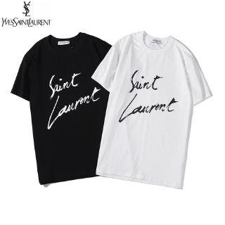 YS Cotton Couples T-Shirts Casual Short Sleeve Tops Loose Student Sports T Shirt Men Women