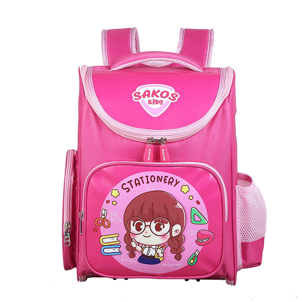 Balo Học Sinh Thời Trang SAKOS KID FELIX - Họa Tiết Dễ Thương, Siêu Nhẹ, Chống Gù, Bảo Vệ Đôi Vai Và Cột Sống Của Trẻ