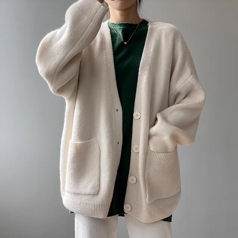 Áo cardigan túi hộp nhiều màu