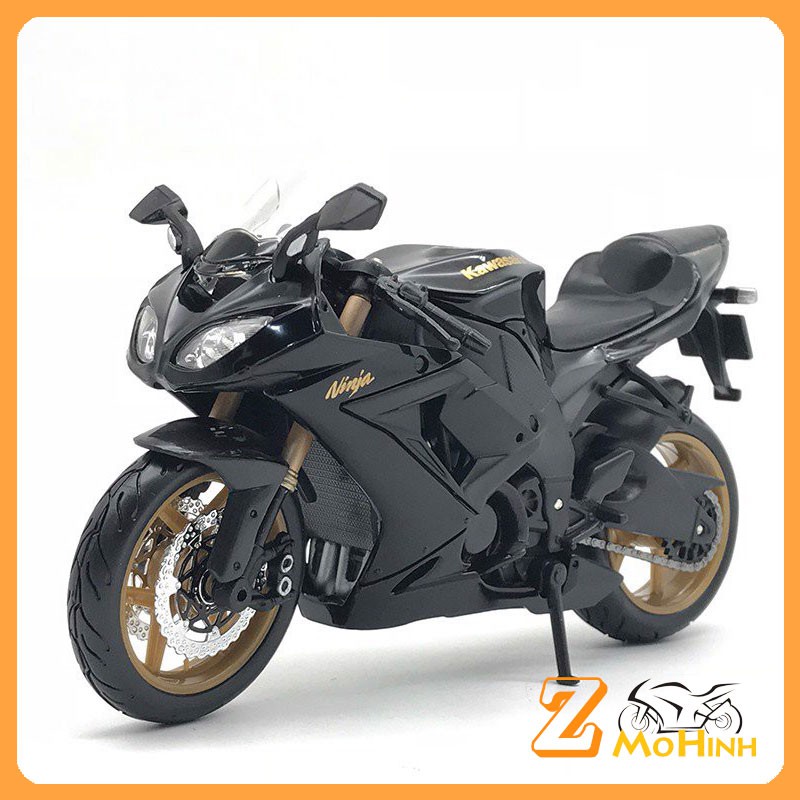 XE MÔ HÌNH MOTO Siêu xe Huyền Thoại KAWASAKI Ninja ZX-10R 2010 Black | MAISTO tỷ lệ 1:12