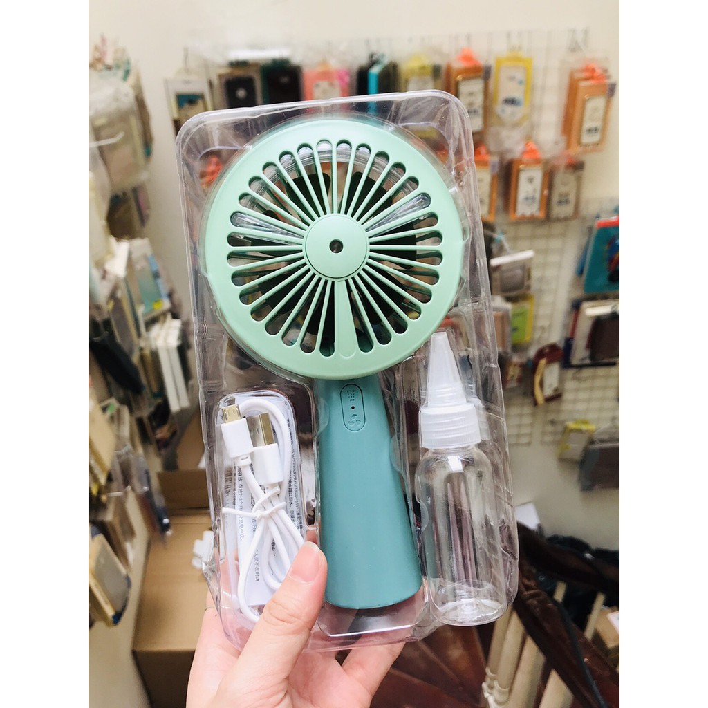 Quạt mini phun sương tự động cầm tay KD -166 siêu xinh