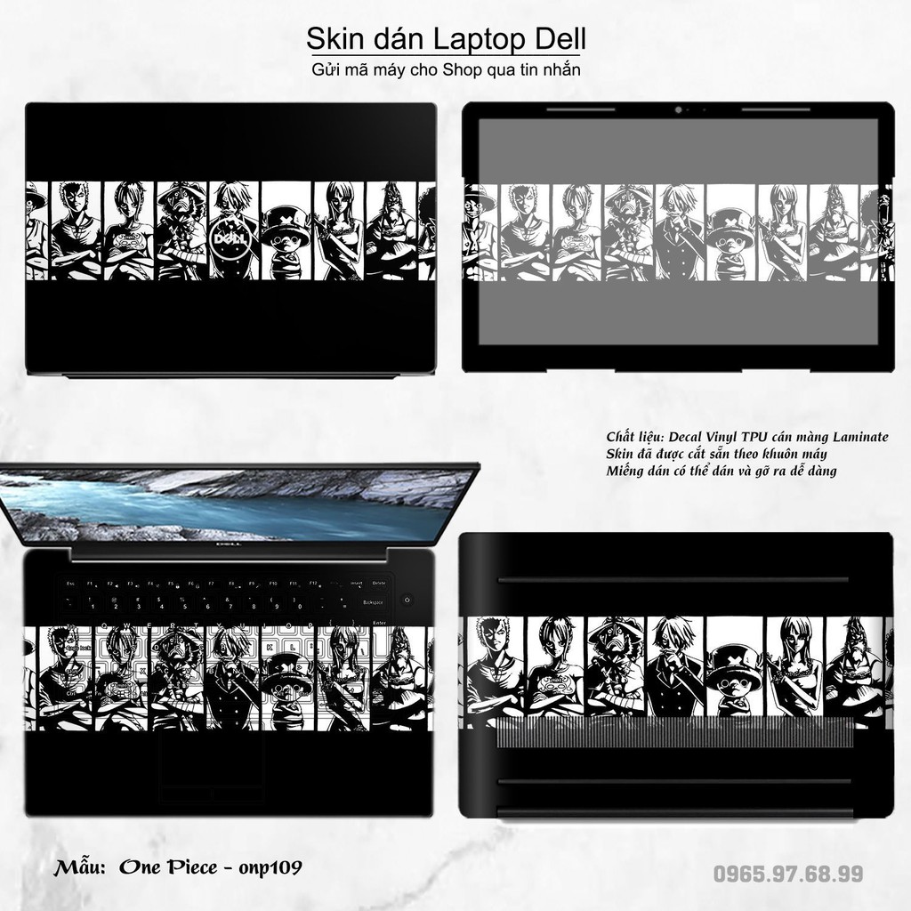 Skin dán Laptop Dell in hình One Piece _nhiều mẫu 11 (inbox mã máy cho Shop)