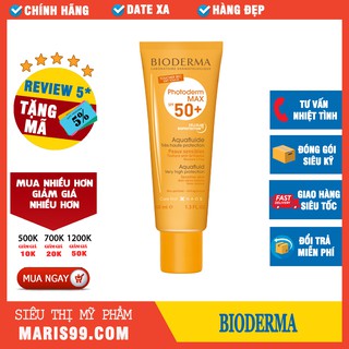 Kem Chống Nắng Giảm Bóng Nhờn Cho Mọi Loại Da Bioderma Photoderm Max Aquafluide SPF 50+ ( 40ml ) _Xchoice