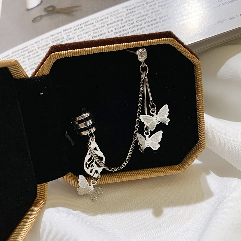 Bông tai dáng dài hình bướm xinh xắn thời trang cho nữ