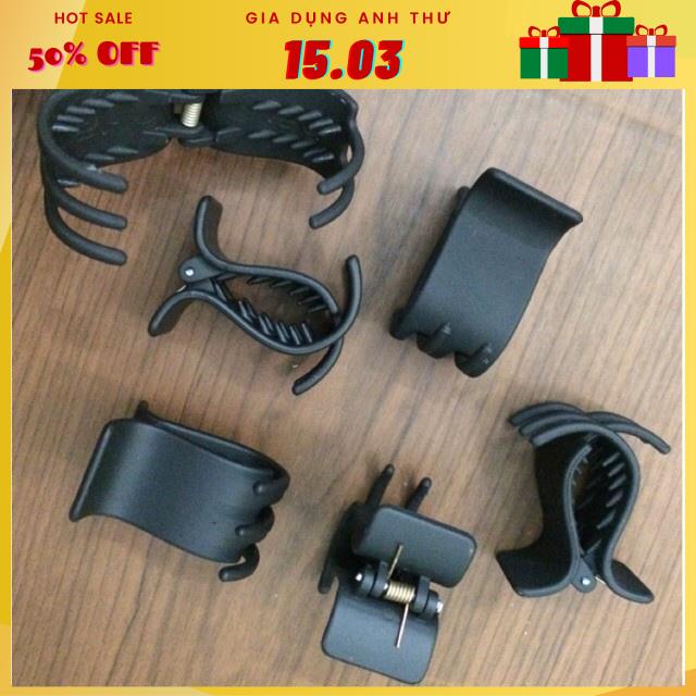 Kẹp Tóc Càng Cua Nhám Trơn - Nhỏ Gọn - Tiện Dụng - Phù Hợp Với Mái Tóc Dài - Combo 4 cái