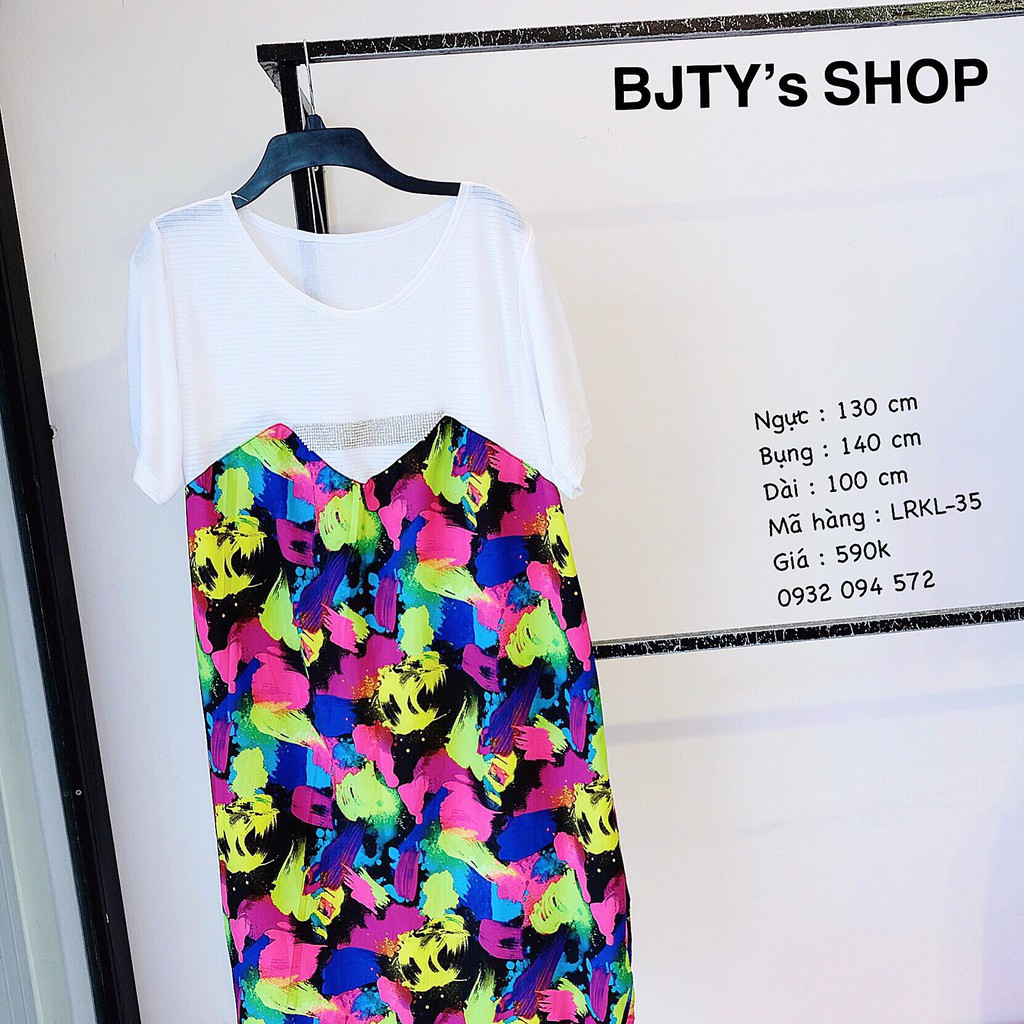 ĐẦM YẾM NỮ BIG SIZE NGOẠI CỠ - ĐẦM YẾM THUN KIỂU NỮ SIZE LỚN - QUẦN ÁO BIG SIZE CHO NGƯỜI MẬP BÉO - 