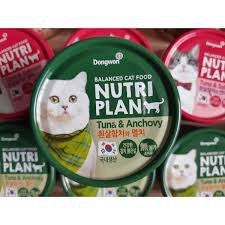pate cho mèo hàn quốc nutri plan nhiều vị - 160g/lon