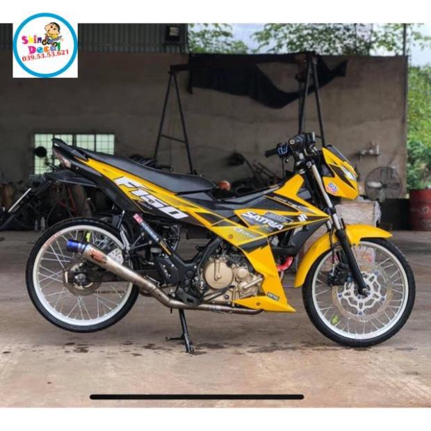 Tem rời Satria Fi vàng đen