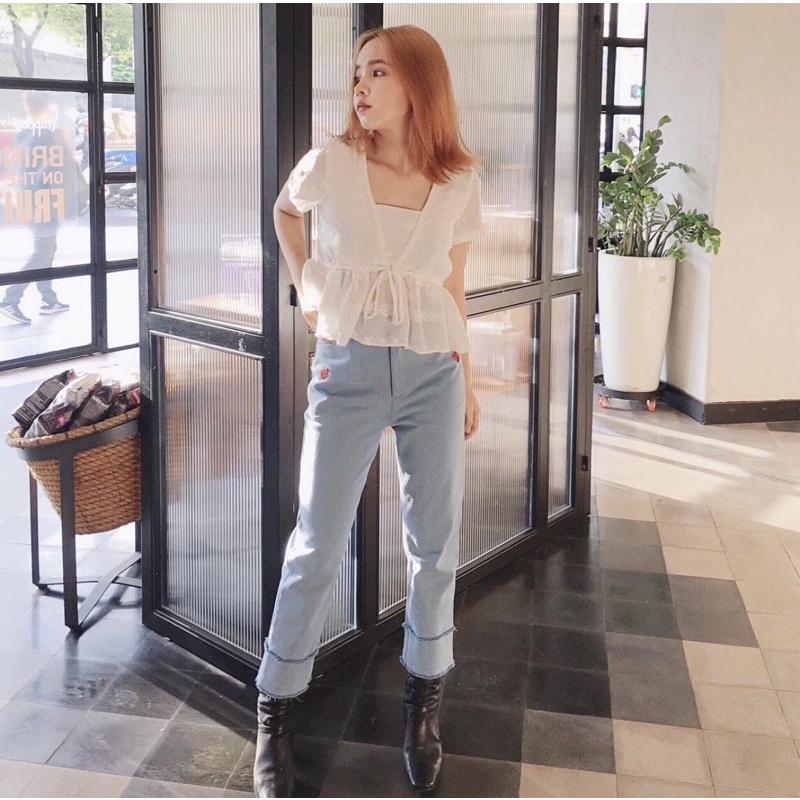 Quần jeans hoạ tiết Soda Pop
