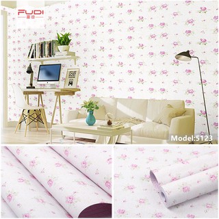 combo 10m decal giáy dán tường mẫu hoa hồng khổ 45cm