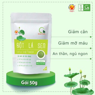 Bột lá sen tươi Quảng Thanh - hỗ trợ mất ngủ, ổn định đường huyết, giảm mỡ máu