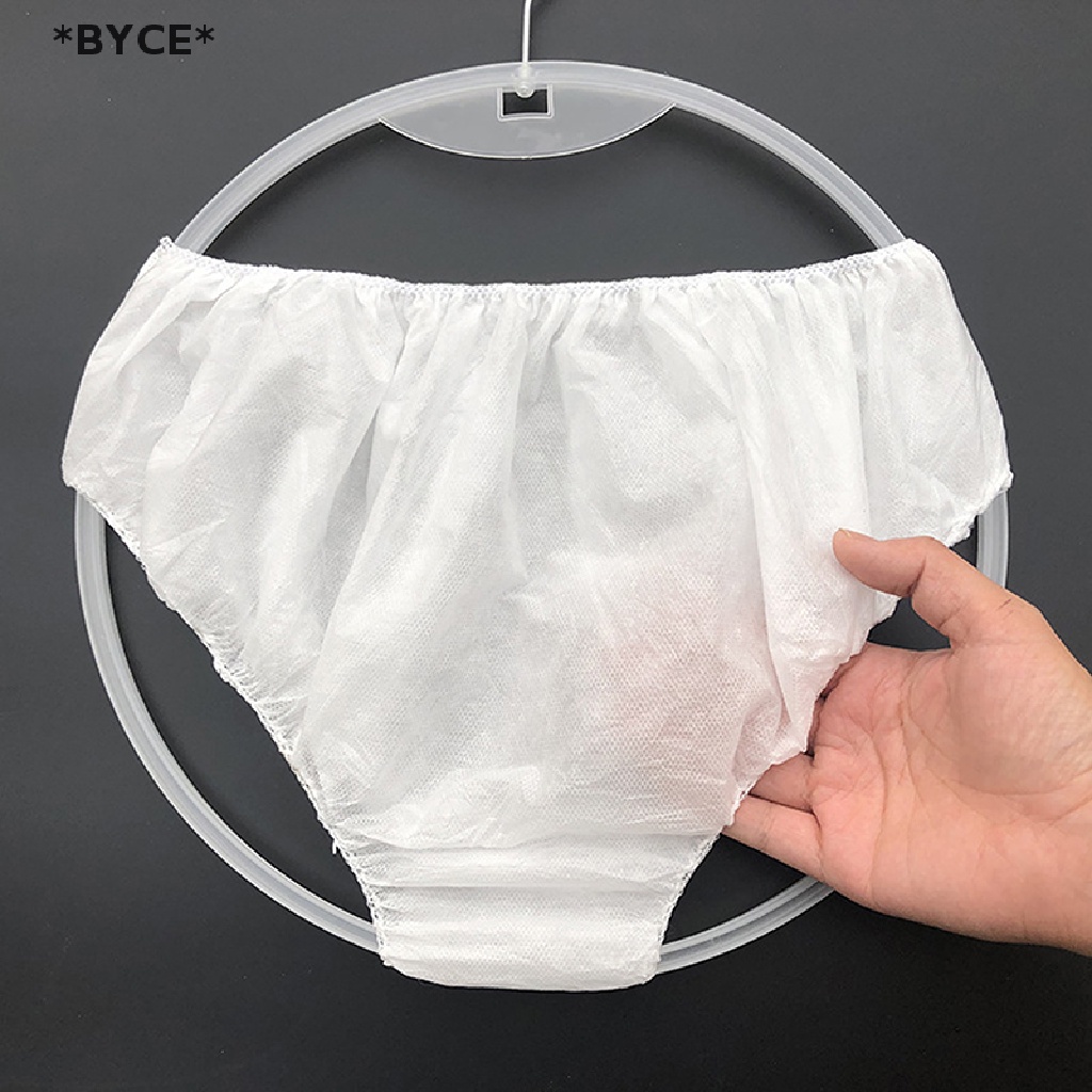 Bộ 10 Quần Lót Dùng Một Lần Bằng Vải Dệt Màu Trắng Cho Nam Và Nữ