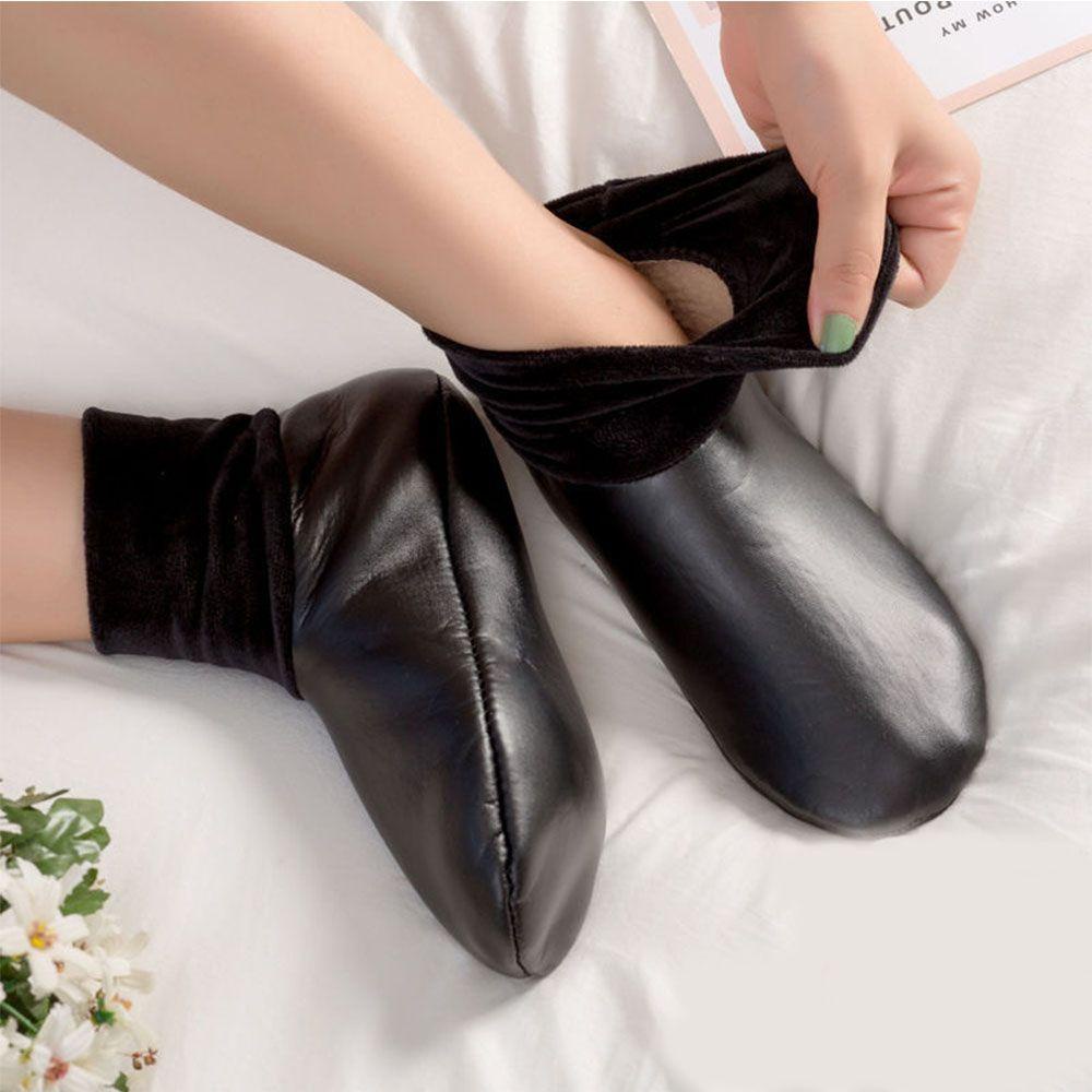 1 Đôi Tất Da Giữ Nhiệt Thoáng Khí Thời Trang Mùa Đông Cho Nam Và Nữ