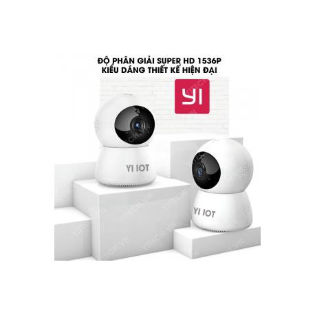 Camera IP trong nhà YI IOT PDB301 3MPX - 1536P quay quét 360 độ, chính hãng phân phối