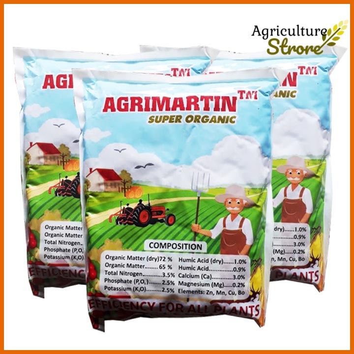Phân Hữu Cơ ( 1Kg) Nhập Khẩu BỈ Agrimartin [ Đầu Trâu Bình Điền]