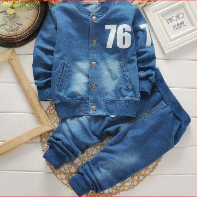 Set jean cho bé trai