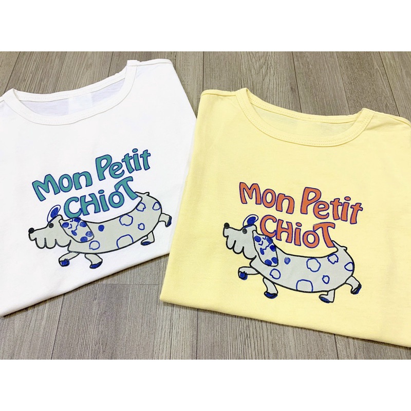 Bộ thun hoạ tiết chú chó xúc xích-HÀNG SALE KO ĐỔI TRẢ