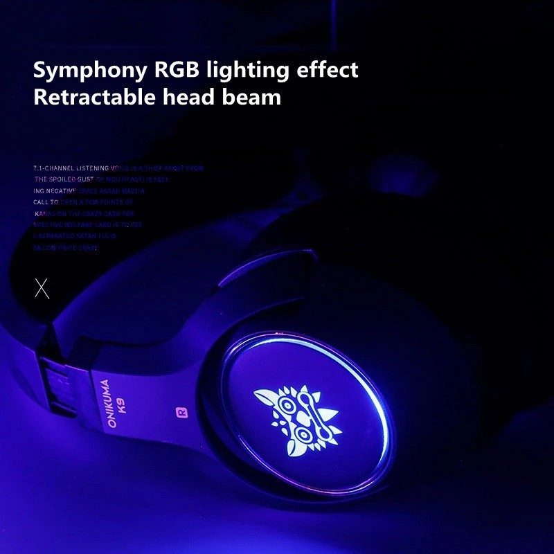 Tai Nghe Chơi Game K9 Chất Lượng Cao Tai nghe chuyên game thủ - đèn LED - Có Mic - Headphone gaming BEST