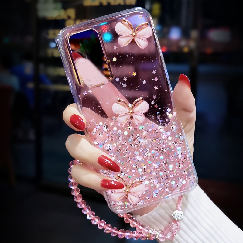 Ốp Điện Thoại Silicone Đính Đá Kim Sa Lấp Lánh Cho Samsung Galaxy A21 A31 A41 A21S A51 A71 A52 A72 A12 A32 A22 4G A42 5G