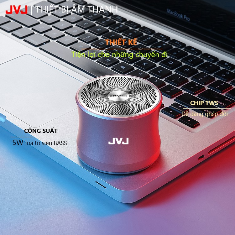 Loa Bluetooth Mini Không Dây JVJ R9S - Ngoài Trời kết nối Điện Thoại, máy tính bảng..âm thanh siêu trầm, TWS ghép đôi