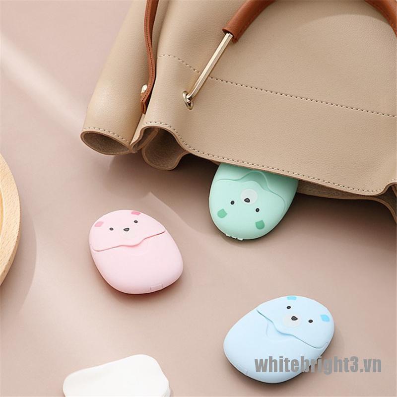 [Hàng mới về] Bộ tờ giấy xà phòng cắt lát mini đáng yêu dùng một lần