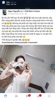 Sữa rửa mặt bò sữa