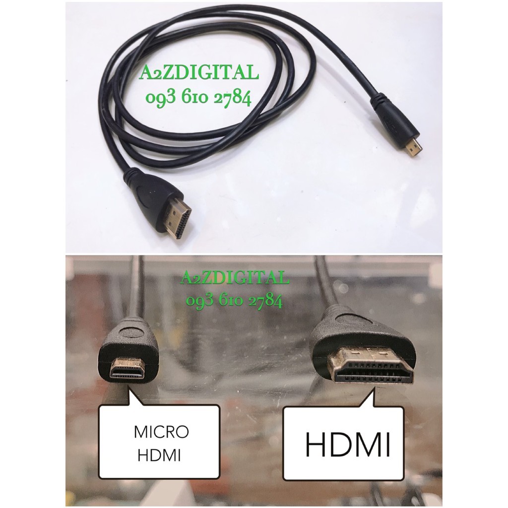 CÁP MICRO HDMI SANG HDMI DÀI 1.5Mét