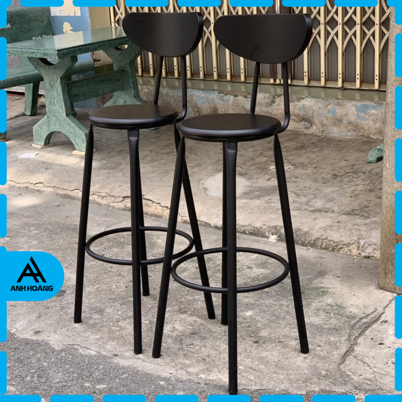 Ghế Cafe Stool Quầy Bar - Loại Màu Gỗ Cao 45 - Cao 75cm | Anh Hoàng Furniture