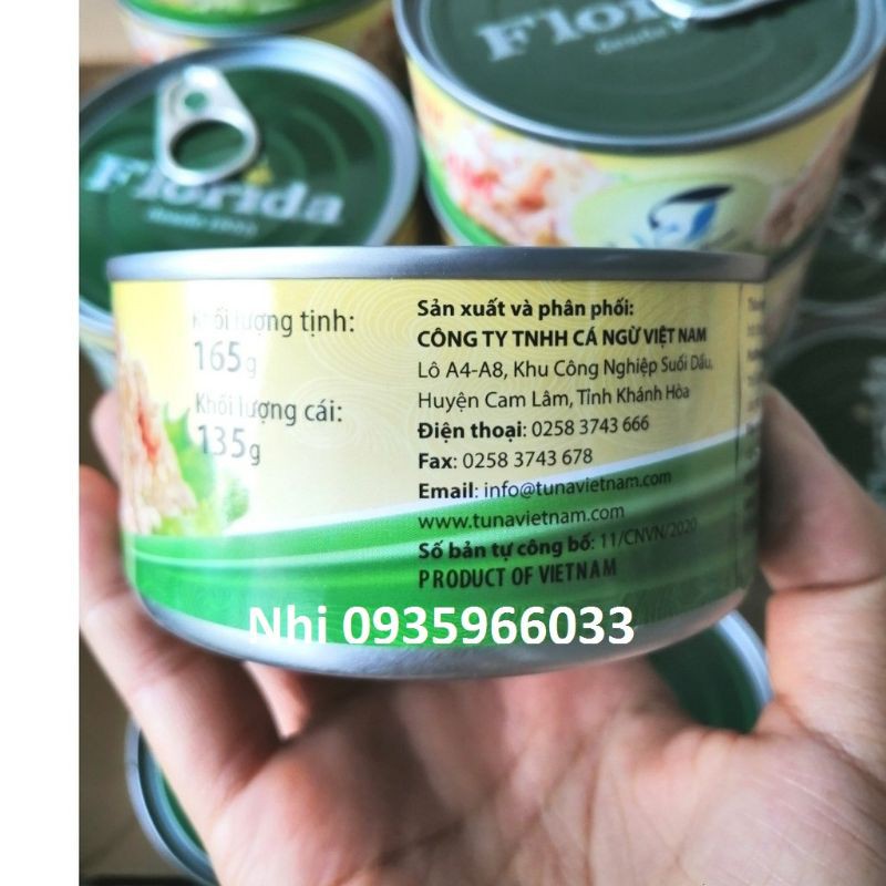 Cá ngừ ngâm dầu (thịt xé) 165gr/ lon