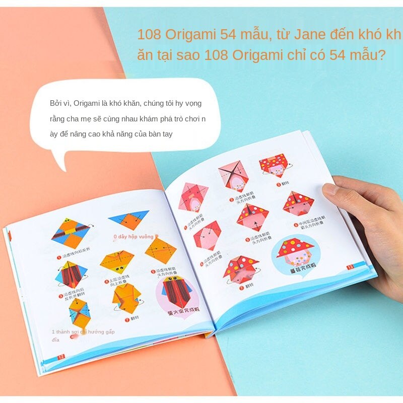 Aceh Trẻ Em Vui Vẻ Origami Cuốn Sách Bách Khoa Toàn Thư Làm Bằng Tay3dBa Chiều Mẫu Giáo Bé Cắt GiấydiyChất Liệu Câu Đố6Tuổi