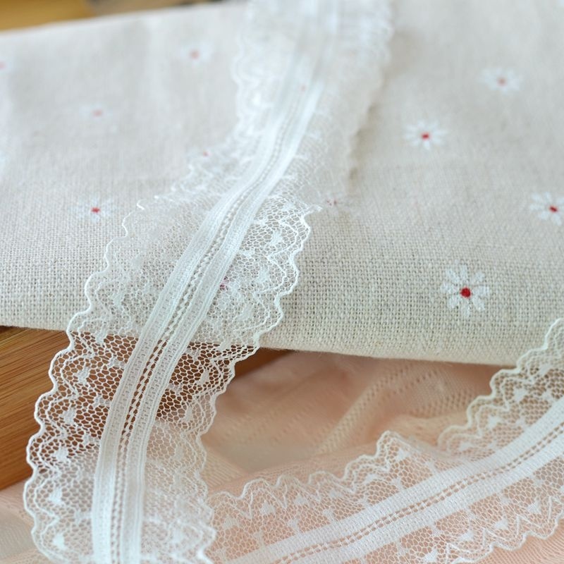 Cuộn Dây Ren Màu Trắng Đen 3.5 / 3 / 1.5cmx1m Dùng Làm Đồ Thủ Công Đa Năng Tiện Dụng