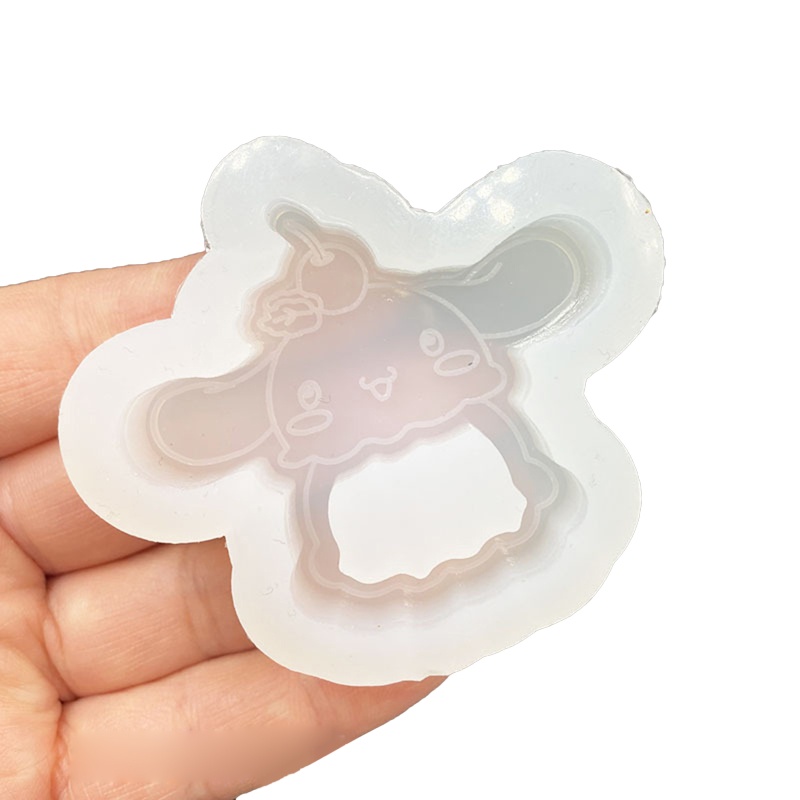 Khuôn silicon làm mặt dây chuyền hình hoạt hình dễ thương DIY