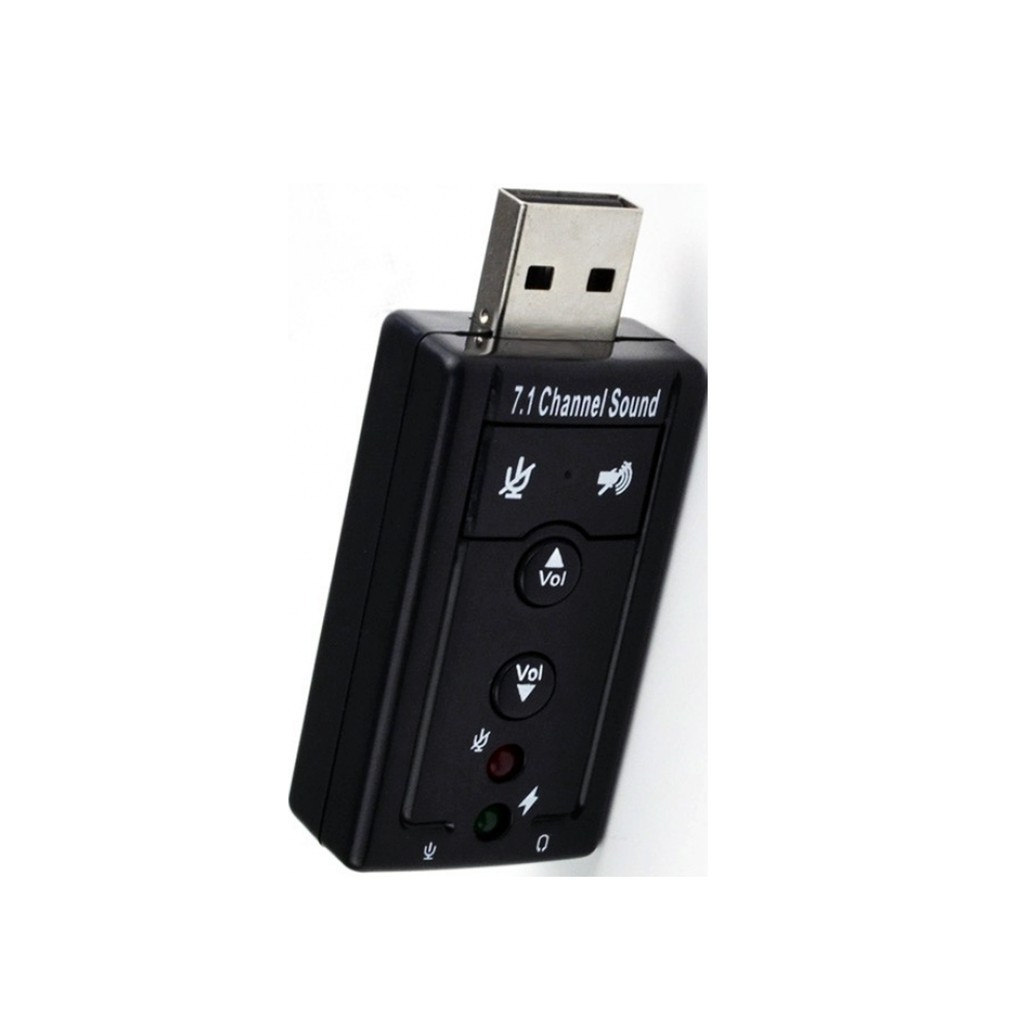 [P2041] USB cho ra Sound Âm thanh 7.1 cực hay bổ trợ cho tai nghe khi Laptop không có or 1 cổng AUX SW45