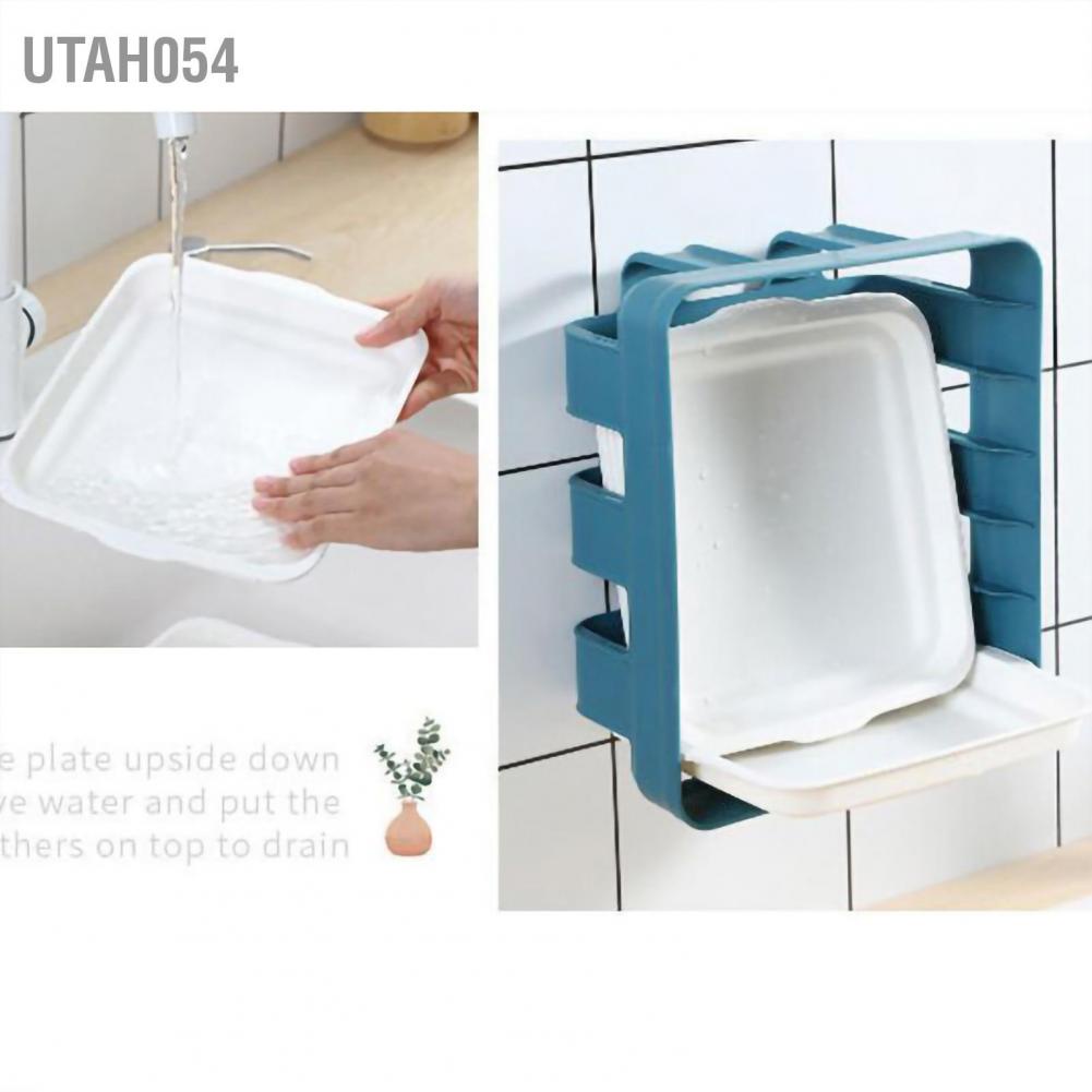 Kệ đĩa khay đựng thức ăn để rau thức ăn lẩu 6 tầng treo tường