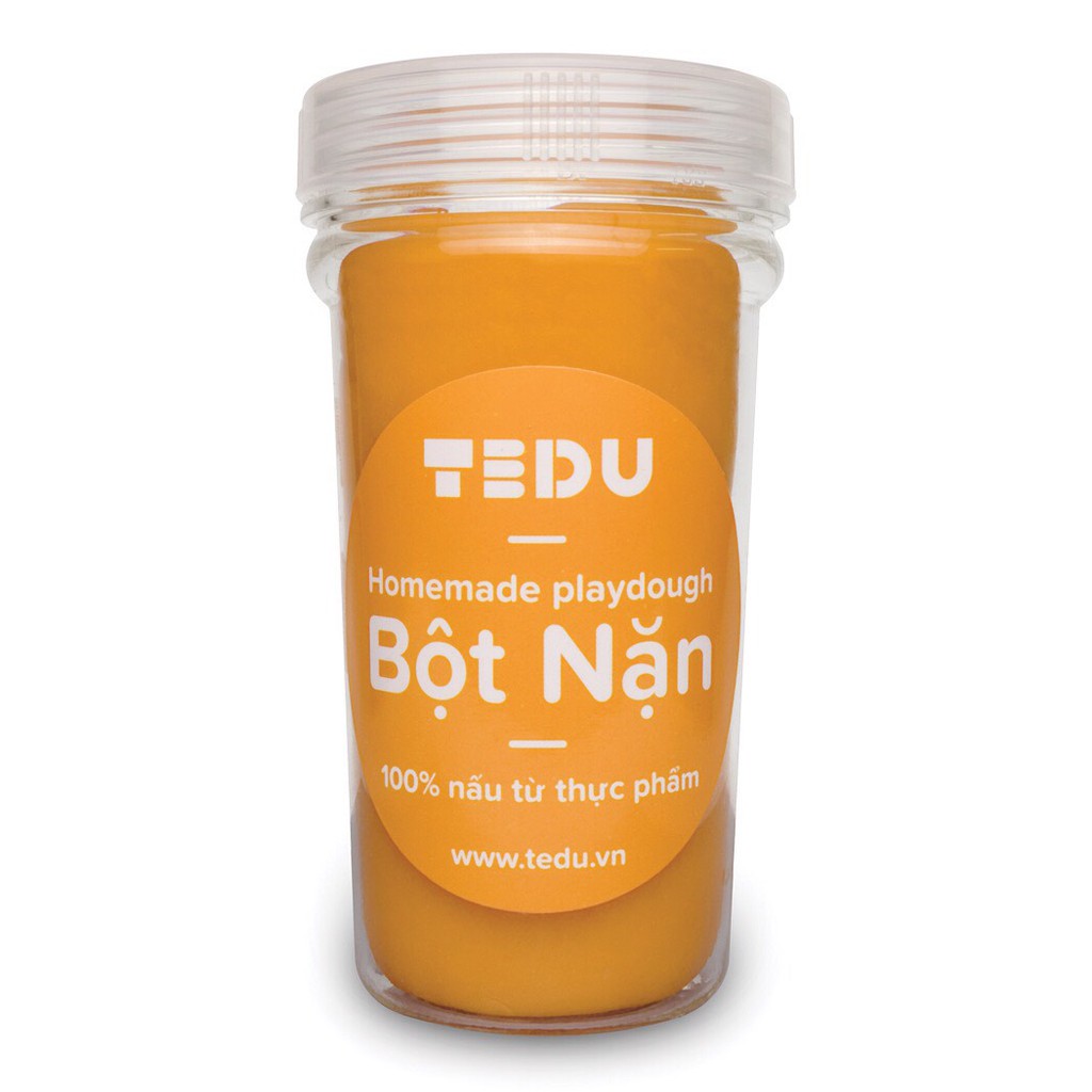 Bột nặn đất nặn an toàn Tedu hủ 140gram - Màu cam