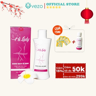 Dung Dịch Vệ Sinh Phụ Nữ HI LADY Thành Phần Thảo Dược  Hỗ Trợ Giảm Nấm Ngứa Vùng Kín 150ml