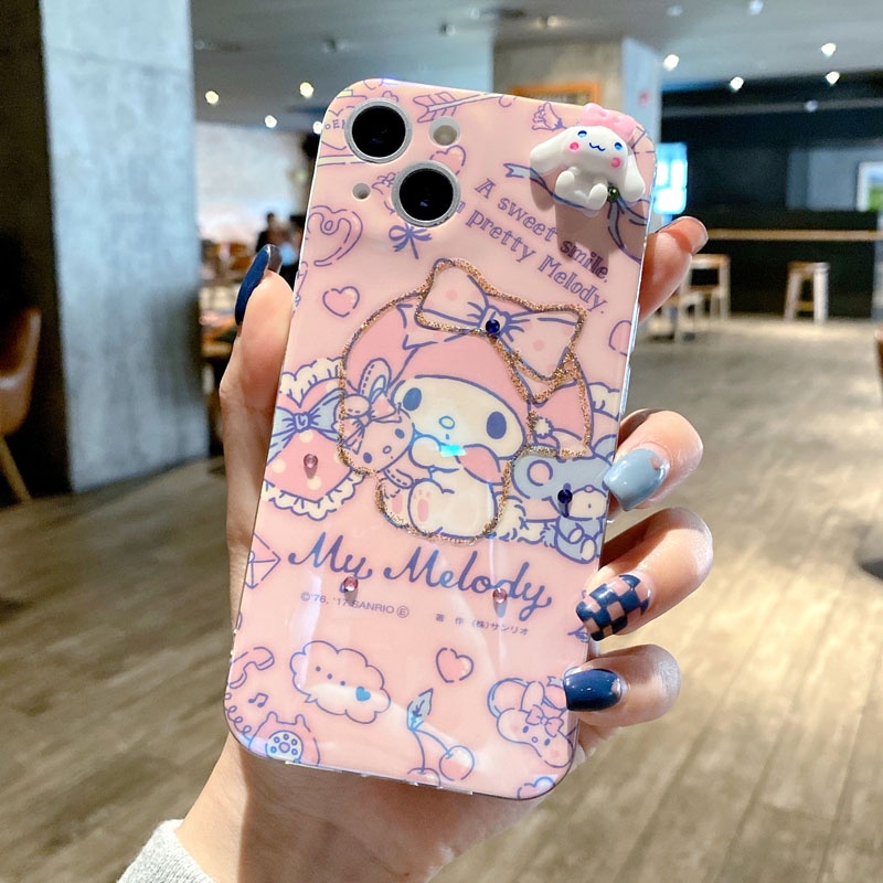 Ốp điện thoại họa tiết hello kitty dễ thương thích hợp cho iPhone 13 12 11 Pro Xs Max X XR 7 8 Plus