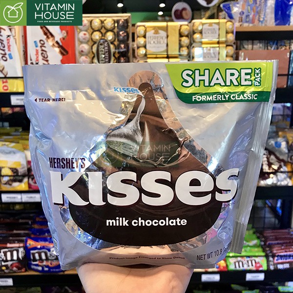 Kisses Milk Chocolate 306g - Socola sữa Kisses Mỹ [VITAMIN HOUSE]