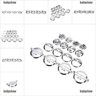 Set 10 Phụ kiện ghim cài áo màu bạc DIY sành điệu và bền