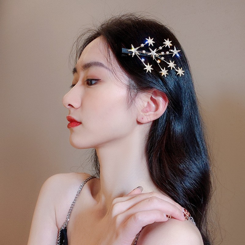 Mới về Kẹp mái ngôi sao/ kẹp áo vest đính đá lấp lánh siêu đẹp phong cách Hàn Quốc Tatitava