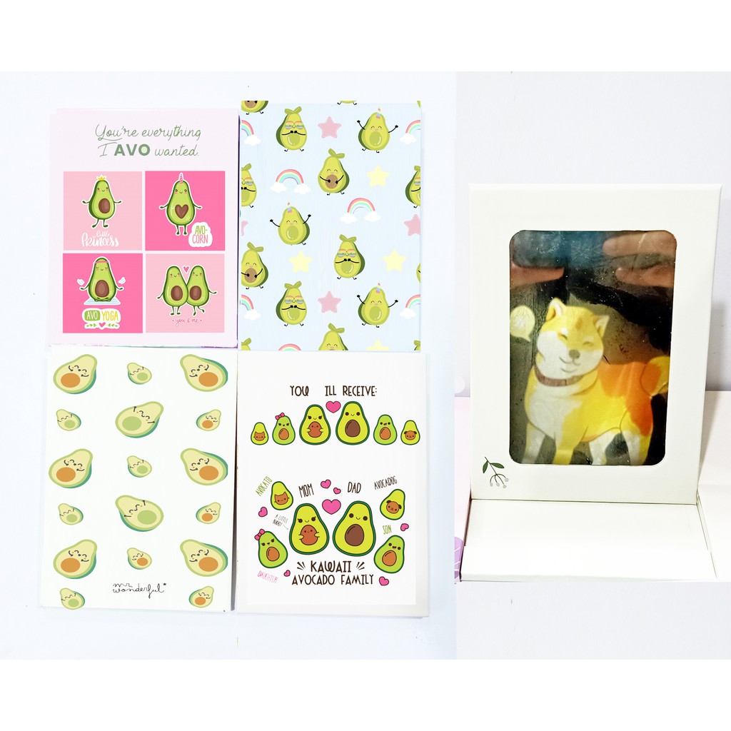 Gương gập mini quả bơ GGN8 gương avocado dễ thương size nhỏ gương giấy hoạt hình cute dễ thương