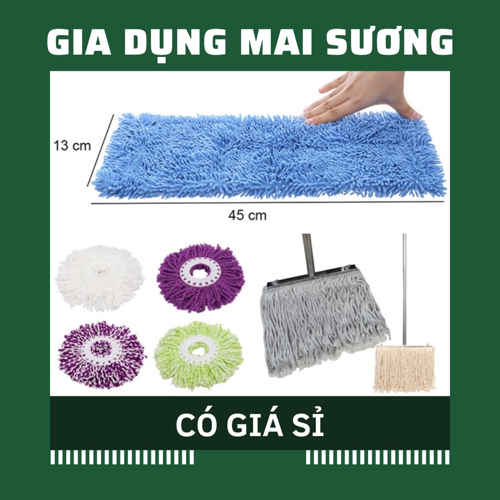 [Giá Sỉ] Giẻ Lau Nhà San Hô, 360 độ Thay Thế