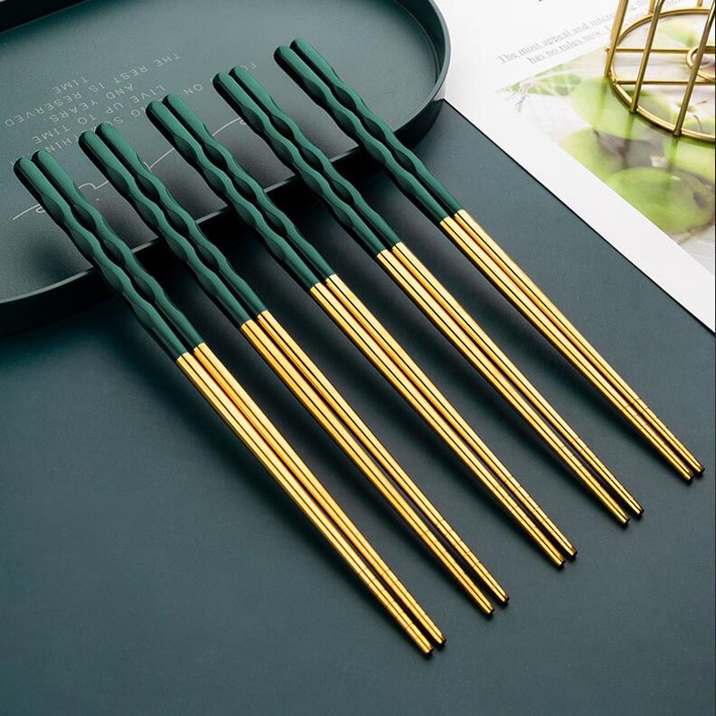 Đũa inox 304 chống trượt cao cấp tiện dụng