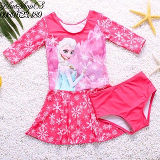 Đồ bơi elsa hot cho bé gái từ 2-9 tuổi