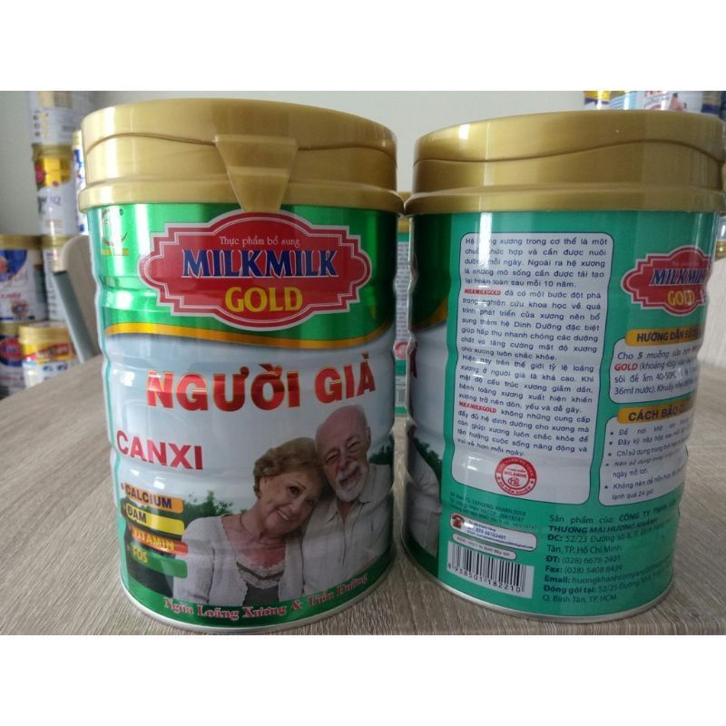 combo 2 lon sữa canxi milk milk gold cho người già 900g.